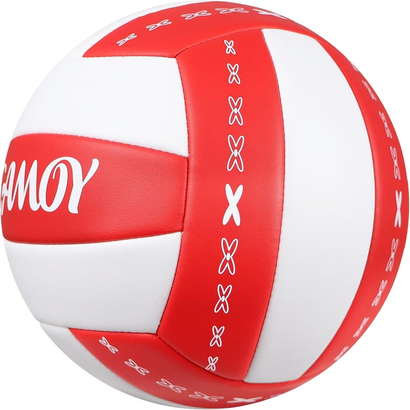 JCAMOY Volleyball Size 5 - Premium PU Leather, Ultra-Durable Soft to The Touch for Youth, Adults, Ideal for Indoor, Outdoor, Beach Sports Training - Image 5